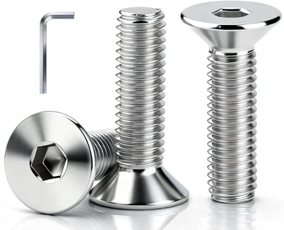 Countersunk schroeven M5 x 16mm - RVS vol draad - Ideaal voor meubels en DIY - ShopVlot