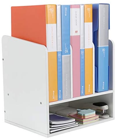 Houten bureaublad A4 - Opgeruimde bestanden, papierorganizer, magazines en archivering
