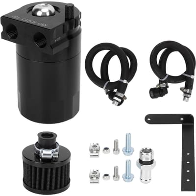 Olievangbak Lucht-Olieafscheider met Ontluchtingsfilter Vervanging voor Ford Raptor Expedition Black