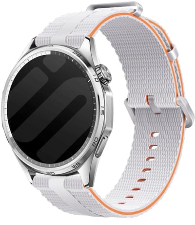 Strap-it Milanees bandje geschikt voor Samsung Galaxy Watch 7 (40/44mm) / Galaxy Watch 6 (Classic) / Galaxy Watch 5 (Pro) / Galaxy Watch 4 / Watch 3 / Watch FE / Polar Ignite 3-2 / Pacer / Unite / Huawei GT3 - GT2 / Amazfit GTS 4-3-2 - Wit