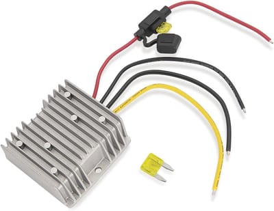 12V DC Converter voor Golfkarren - 240W Spanning Reducer met Waterdichte Bescherming