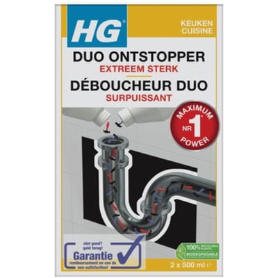 Afvoerontstopper HG keuken Duo 2x500ml