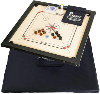 Precise - Prof Carrom - Ama-One 8 mm - 12 kg. - Complete Set - Toernooi Geschikt - Geleverd met Cover