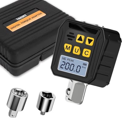 Digitale Momentsleutel Adapter 1/2 Inch 10-200 Nm met LED en Zoemer voor Auto, Fiets en Motor reparaties