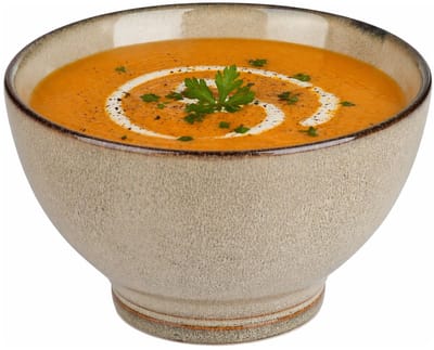 Secret de Gourmet Soepkommen Kenya - beige - 13 x 8 cm - keramiek - kommetjes / schaaltjes - 475 ml