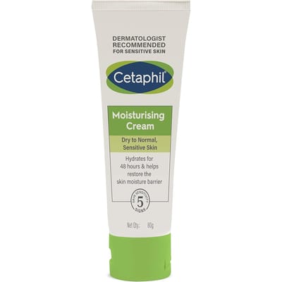Cetaphil Hydraterende Crème voor Gezicht en Lichaam 80g Pak Hydraterend Droge Normale Huid Amandelgeur