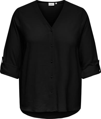 ONLY CARMAKOMA - CARJANA METTE LIFE V-NECK LS SHIRT NOOS - Meisjes - Blouses