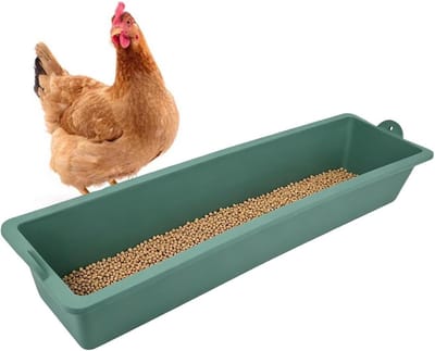Watertrog - Voerbak Schapen - Dieren Voeren - Makkelijk Reinigen - 39 cm - Groen