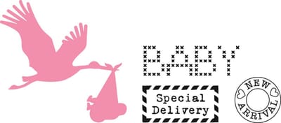 Marianne Design Collectables Snij en Embosstencil - Ooievaar