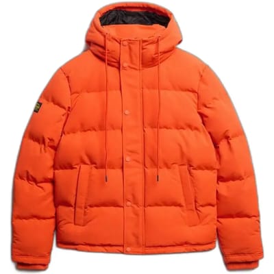 Superdry - Everest Korte Gewatteerde Jas Met Capuchon - Heren - Gewatteerde jassen