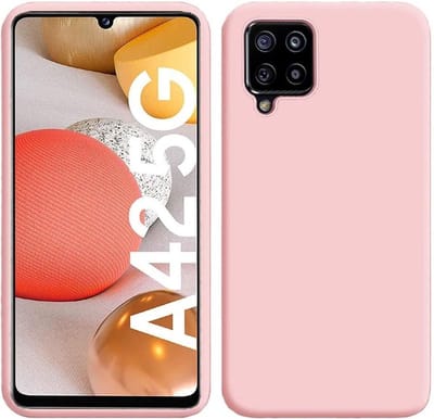 Hoesje Geschikt Voor Samsung Galaxy A42 hoesje - A42 5G hoesje Licht Rose - Hoesje Geschikt Voor Samsung Galaxy A42 hoesje Nano Liquid siliconen Backcover- hoesje Hoesje Geschikt Voor Samsung Galaxy A42