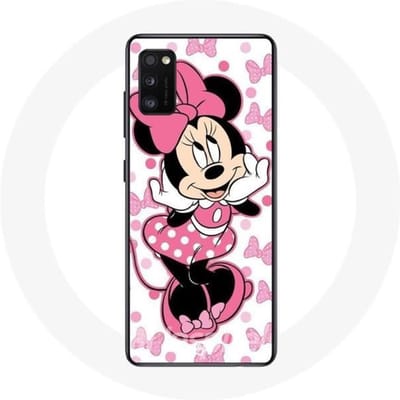 Coque Samsung Galaxy A41 Minnie Mouse Dessin animé mignon rose roze