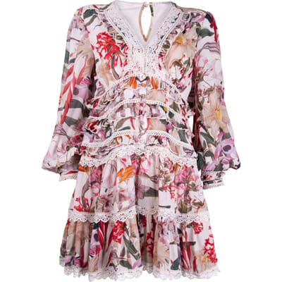 AllSaints Zora Leondra Dress Pearl Multi Size: 40 | Mini Dresses Outlet | Dames |