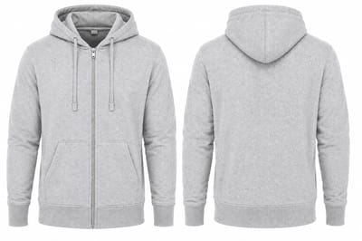 Vest Heren met Rits Grijs - Vest met Capuchon - Voor Wandelen, Reizen & Dagelijks Gebruik - Maat XL