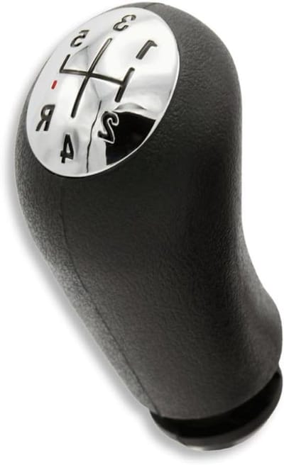 Schakelpook 5 versnellingen - Versnellingspookknop - Auto Interieur Upgrade - Gegraveerde versnellingscijfers - 11x5 cm - Zwart