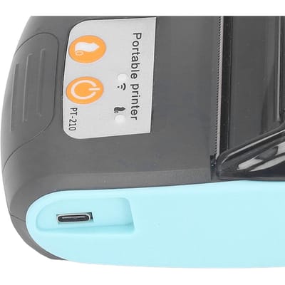 Imprimante Thermique de Reçus Bluetooth Sans Fil 58mm Imprimante de Reçus Portable pour Magasins de l'Industrie Textile DC7.4V Type 1 gray
