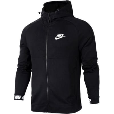 Nike Sport Casual Logo Print Jas met Capuchon Heren jassen Zwart 861743-010 L black