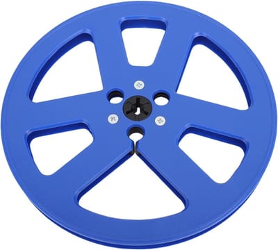 Lege Tapehaspel - Universele Spoel - Muziek Archiveren - NAB Flens Bevestiging - 7 Inch Diameter - Blauw