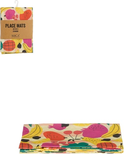Mica Decorations Placemat - 48 x 33 cm - Geel