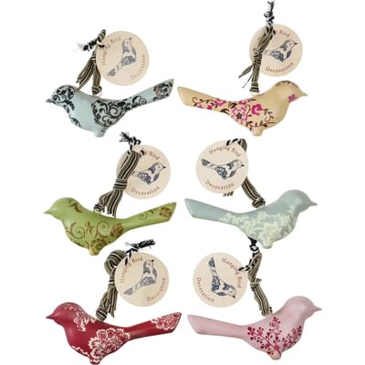 Hangende metalen vogeldecoratie Rex London