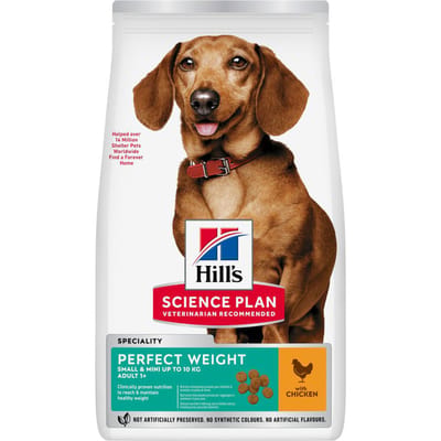 Voordeelpakket: 2 zakken Hill's Science Plan Adult Adult 1+ Perfect Weight Small & Mini met Kip (2 x 6 kg)