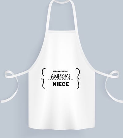 Akyol - i am a freaking awesome niece Keukenschort - Nicht - beste nicht - liefste nicht - verjaardag - cadeau - kado - bedankje - geschenk - 82 bij 71 cm