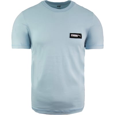 Puma Relaxed Fit Korte Mouw Crew Hals Heren Blauw Top 582687 18