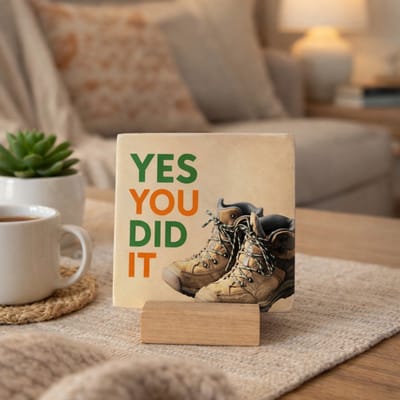 Yes you dit it - Keramische decoratie tegel - Vierdaagse