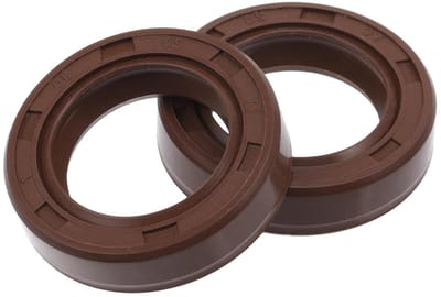 Dubbele Lip Olieafdichting met Stalen Veer voor Rotatieschacht 20x30x7mm - Hoge Druk, 2 Stuks, FCM Rubber, Duurzaam en Betrouwbaar