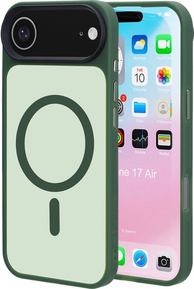 Mobiparts hoesje geschikt voor Apple iPhone Air - Hardcover - MagSafe - Groen