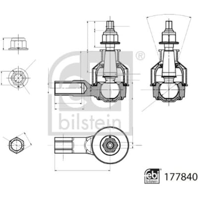 Spoorstangeinde FEBI BILSTEIN 177840