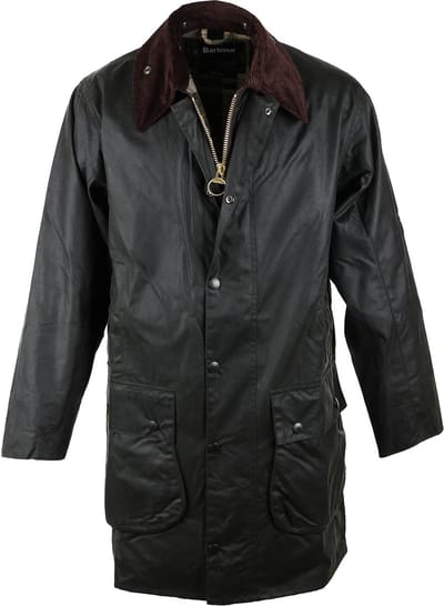 Barbour Border Wax Jas Groen - Maat 48 - Heren - Wax jassen