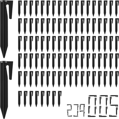 200 stuks Robotmaaiers Bevestigingshaken 8.5 cm Kunststof PP Grondpinnen voor Grenskabel, Grondmarkering en Tuinaccessoires