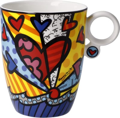 Goebel - Romero Britto | Koffie / Thee Mok A New Day | Beker - porselein - 400ml