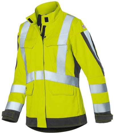 KUEBLER PROTECTIQ HIGH VIS 14948420 Hi Vis Reflecterend Werkjas DAMES Veiligheidsjas Geel Antraciet - Vlamboog Klasse 2