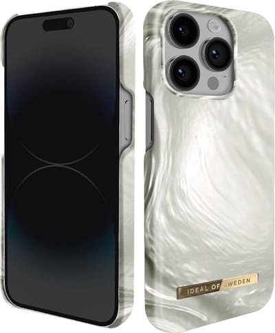 iDeal of Sweden Fashion Case Met magnetische ring iPhone 14 Pro Max Luminous Pearl