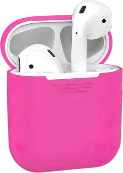 Studio Air® Airpods 2 Hoesje - Soepele Siliconen Case ook geschikt voor Airpods 1 - Fel Roze