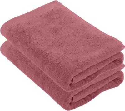 Tiseco Home Studio - Badlaken DELUX - - SET/2 - 100% katoen - 550 g/m² - 100% katoen - superzacht en zeer absorberend - 70x140 cm - Oud roze