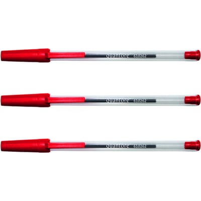 Balpen Quantore Stick rood medium