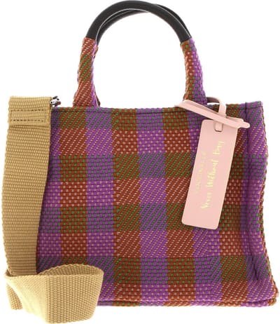 COCCINELLE Handtas Schoudertas Never Without Bag Tartan Handbag Mul. Pepper / Bark Veelkleurig