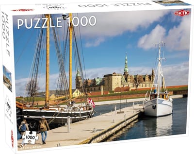 Tactic Kronborg Castle – Puzzel – 1000 stukjes – Historisch Kasteel aan Zee – Strak en Rustgevend Ontwerp – Hoogwaardige Scandinavische Kwaliteit