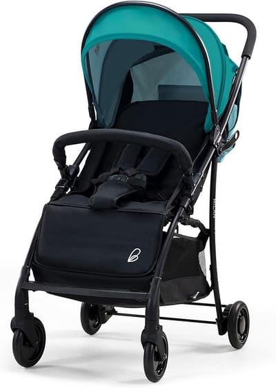 Kinderwagen Milan - Compacte buggy - Onderweg met baby - Lichtgewicht ontwerp - 64 x 47 x 95 cm - Groen