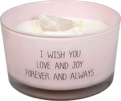 My Flame - Geurkaars - 'I Wish You Love and Joy' - Geur: Green Tea Time - Branduren: 45u - Ø 11 cm x 6 cm