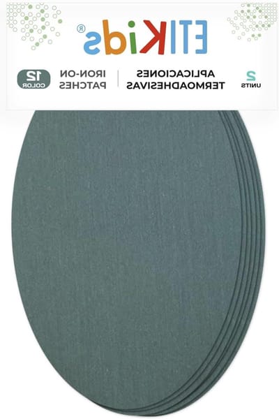 Strijkbare Patches - Knie Elleboog - Kleding Repareren - Wasbaar En Droogkast Veilig - 16x10 cm - Middelgrijs