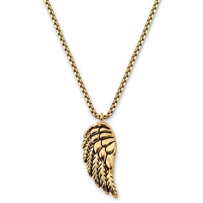 Egan | Goudkleurige Ketting met Vleugel Hanger