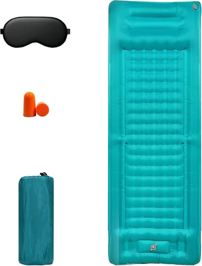 Zelfopblazende Campingmat met Kussen - Ultra Licht en Opvouwbaar voor Buiten