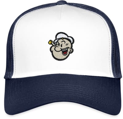 Popeye Als Borduurmotief Trucker Cap