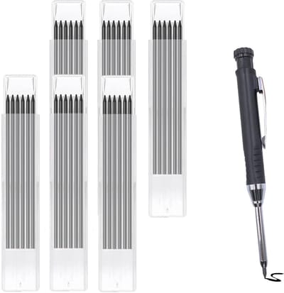 36-delige set waterdichte potloden van 2.8mm, inclusief timmermanspotlood en vervangingen voor tracer/pica, ideaal voor architectuur, houtbewerking en constructie