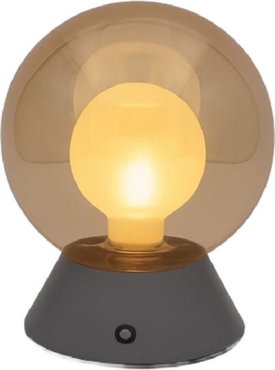 Luxus Europe - Tafellamp Touch Nora Zilver - Draadloze LED Tafellamp Binnen - USB-C Oplaadbaar - Touchbediening - Dimbaar - 3 Lichtkleuren
