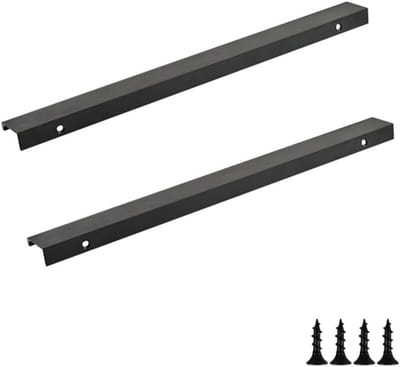 Set van 2 Onzichtbare Vinger Edge Trekhandgrepen voor Keukenladen en Meubels - Aluminium Deurgrepen 320mm